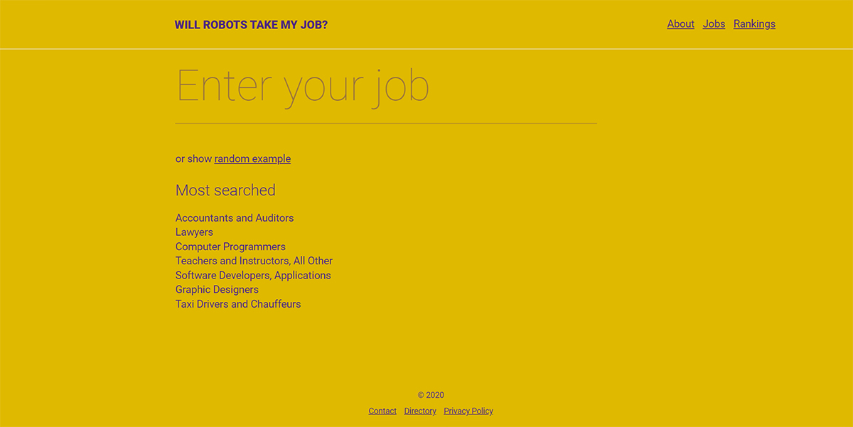 Will Robots Take My Job